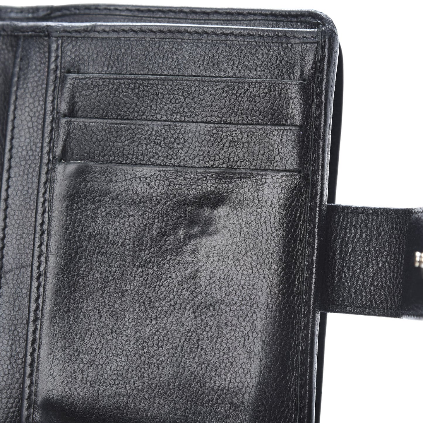 Caviar Sevruga French Compact Wallet Black