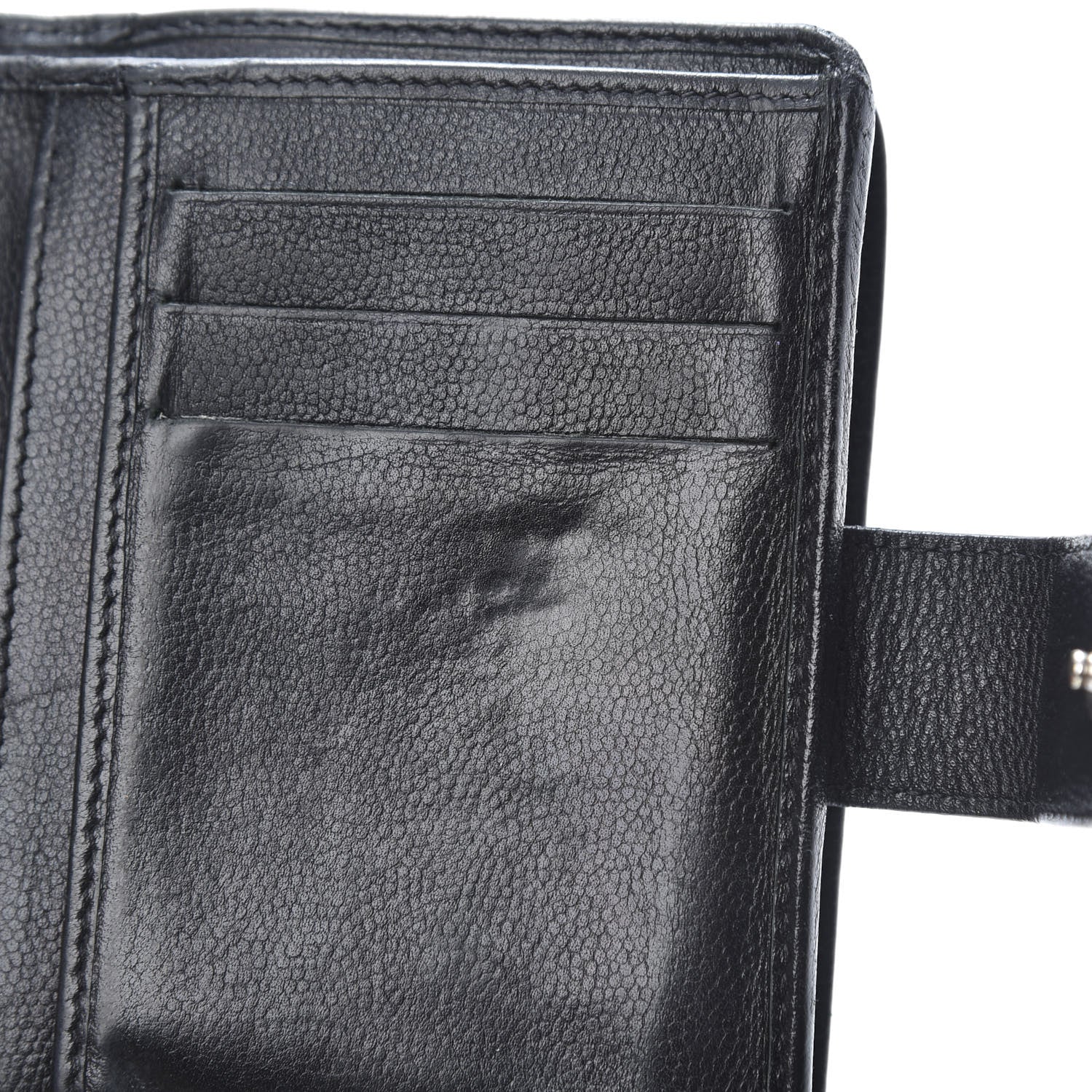 Chanel Caviar Sevruga French Compact Wallet Black 11 of 15