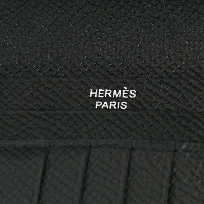 Hermes Epsom Monochrome Bearn Compact Wallet Black 6 of 9
