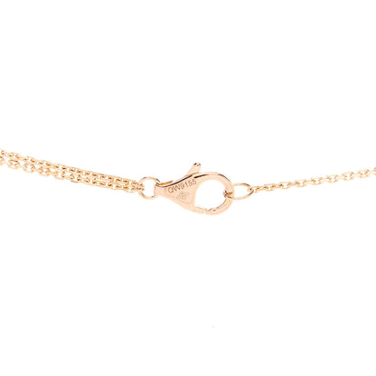 Cartier 18K Pink Yellow White Gold Trinity Double Chain Pendant Necklace 5 of 5
