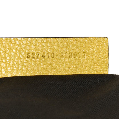 Alexander McQueen Grainy Calfskin Padlock Skull Clutch Yellow 9 of 9
