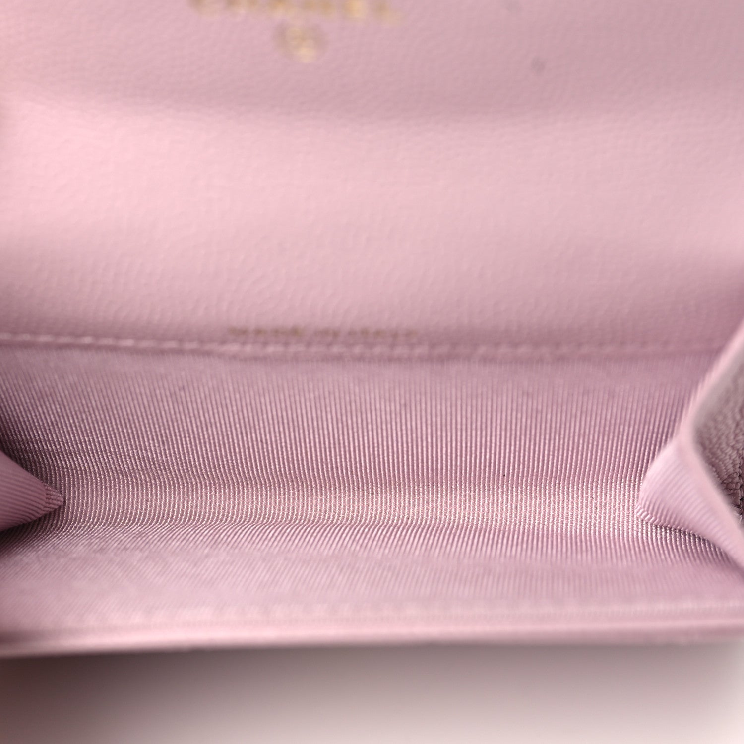 Chanel Caviar Quilted Flap Card Holder Wallet Light Pink 5 of 9