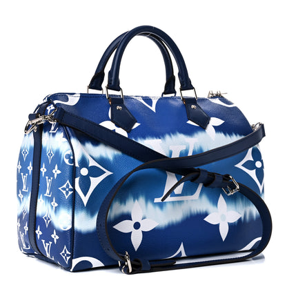 Louis Vuitton Monogram Escale Speedy Bandouliere 30 Blue 3 of 10