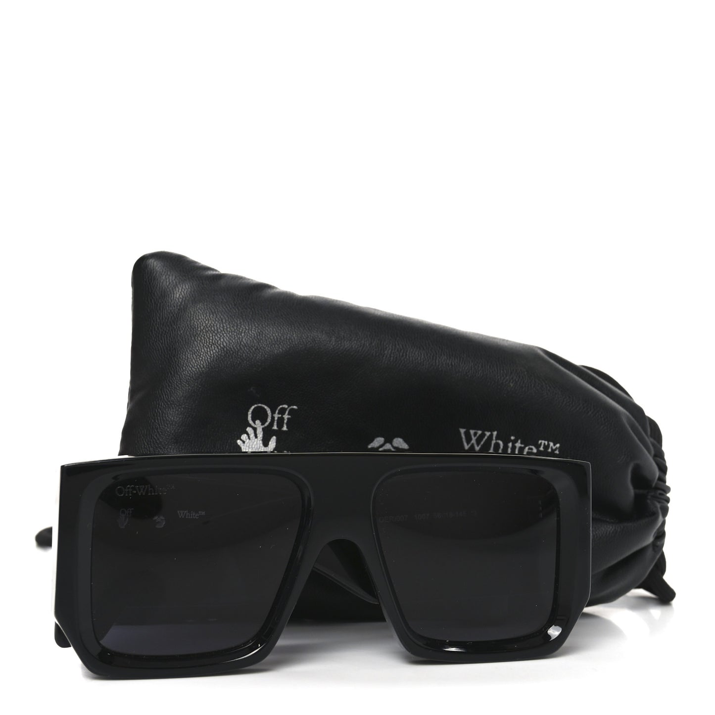 Acetate Square Tropez Sunglasses OERI007 Black