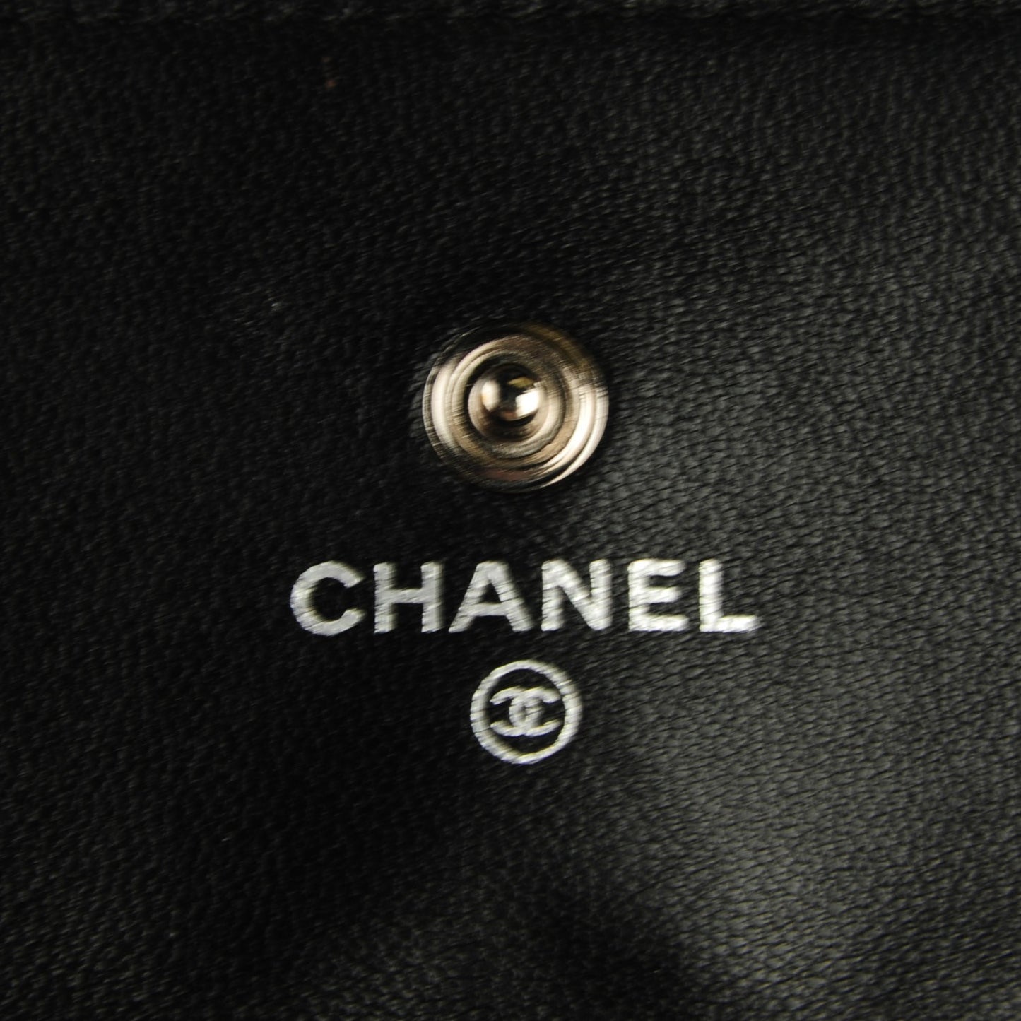 Lambskin Quilted Large Gusset Flap Wallet Black