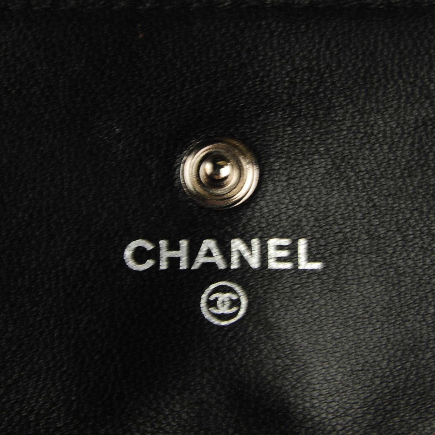 Chanel Lambskin Quilted Large Gusset Flap Wallet Black 6 of 8