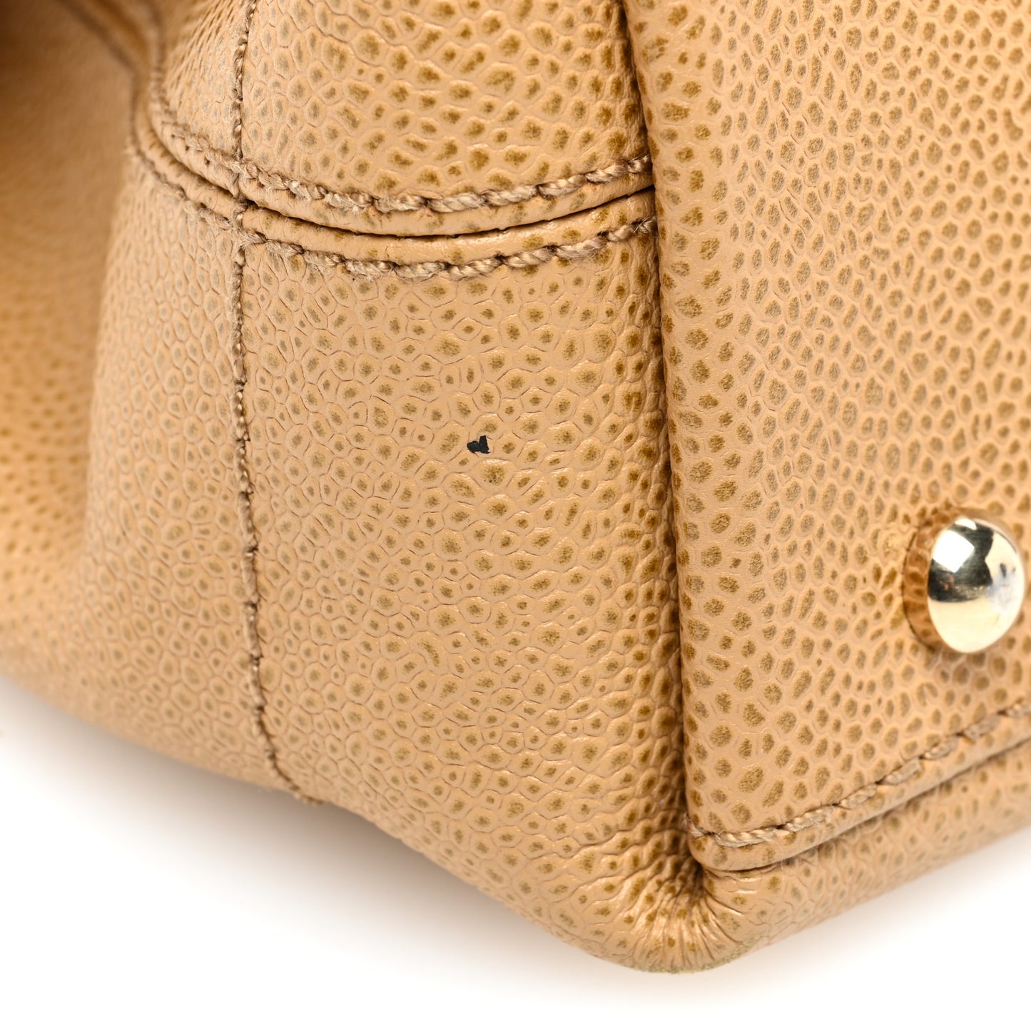 Caviar CC Shoulder Bag Beige