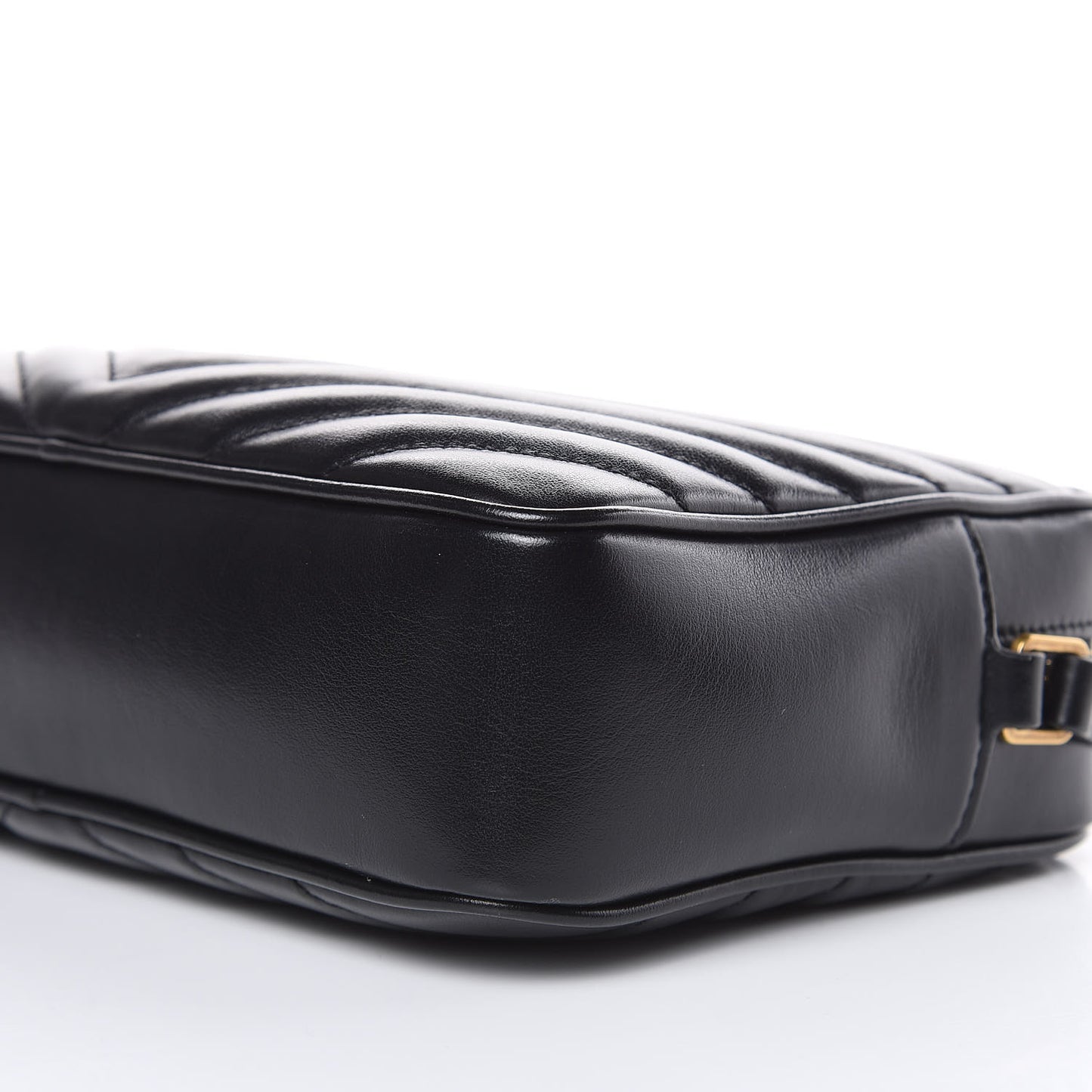 Calfskin Matelasse Monogram Lou Camera Bag Black
