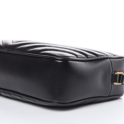 Saint Laurent Calfskin Matelasse Monogram Lou Camera Bag Black 8 of 8