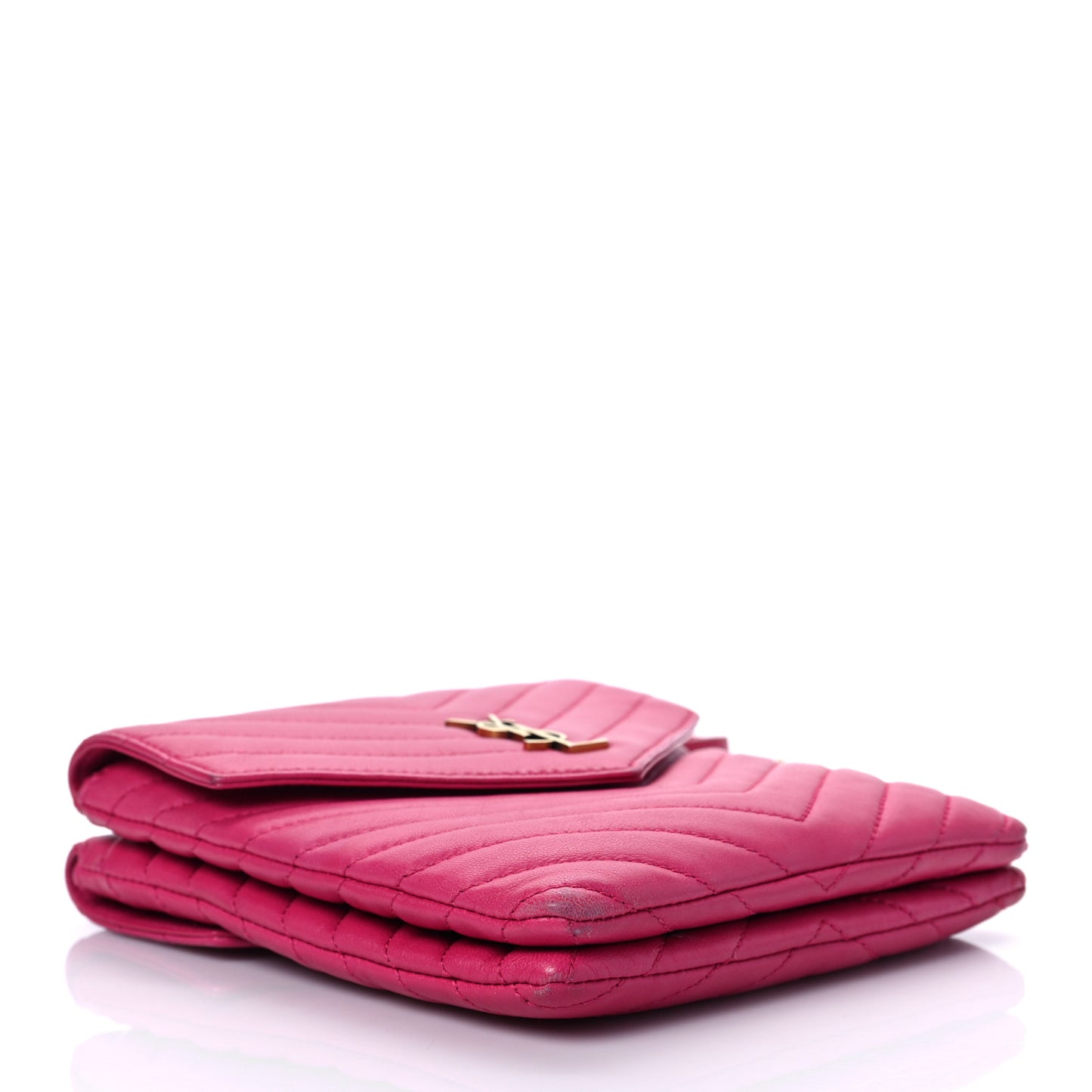 Lambskin Quilted Double Flap Bag Pink