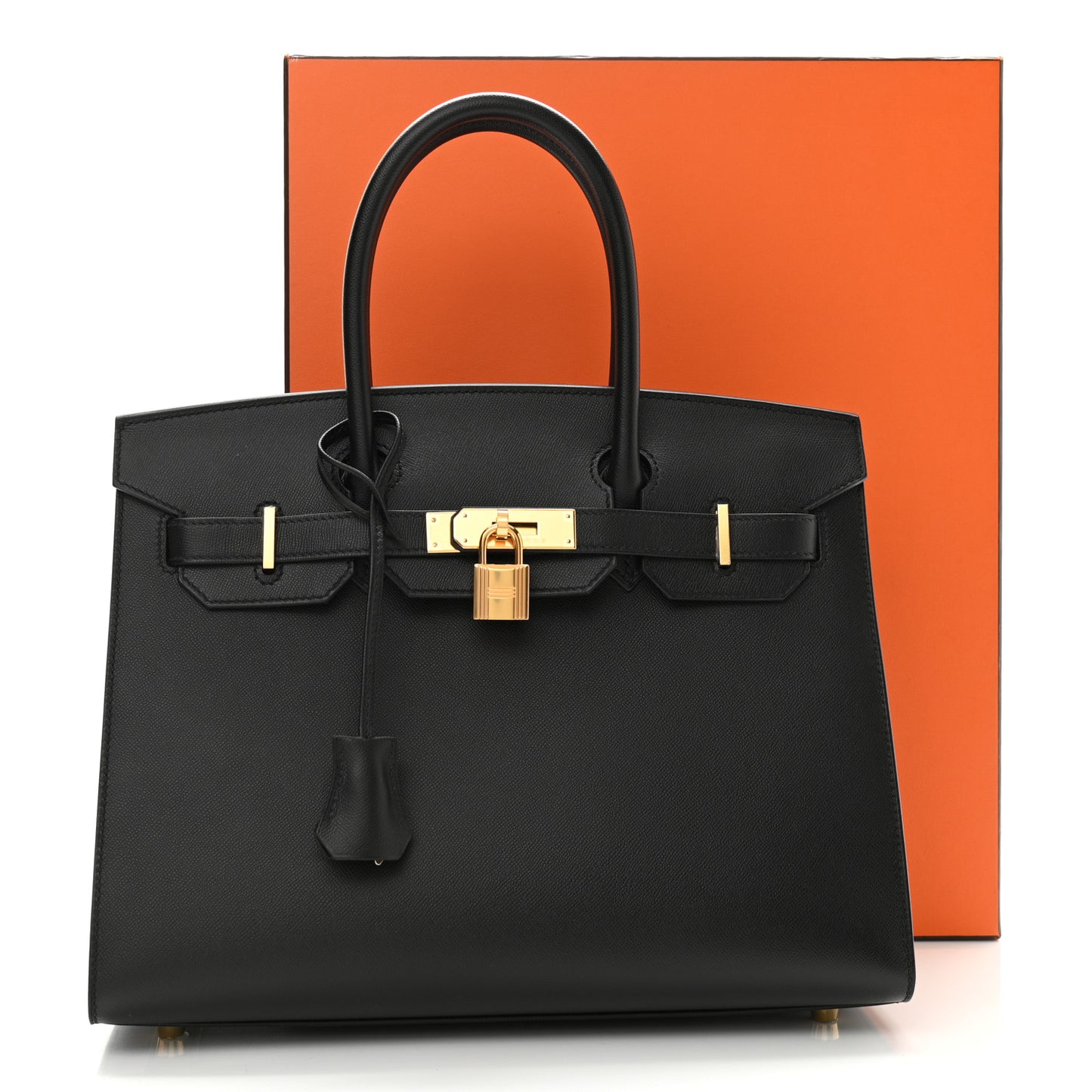 Madame Calfskin Birkin Sellier 30 Black