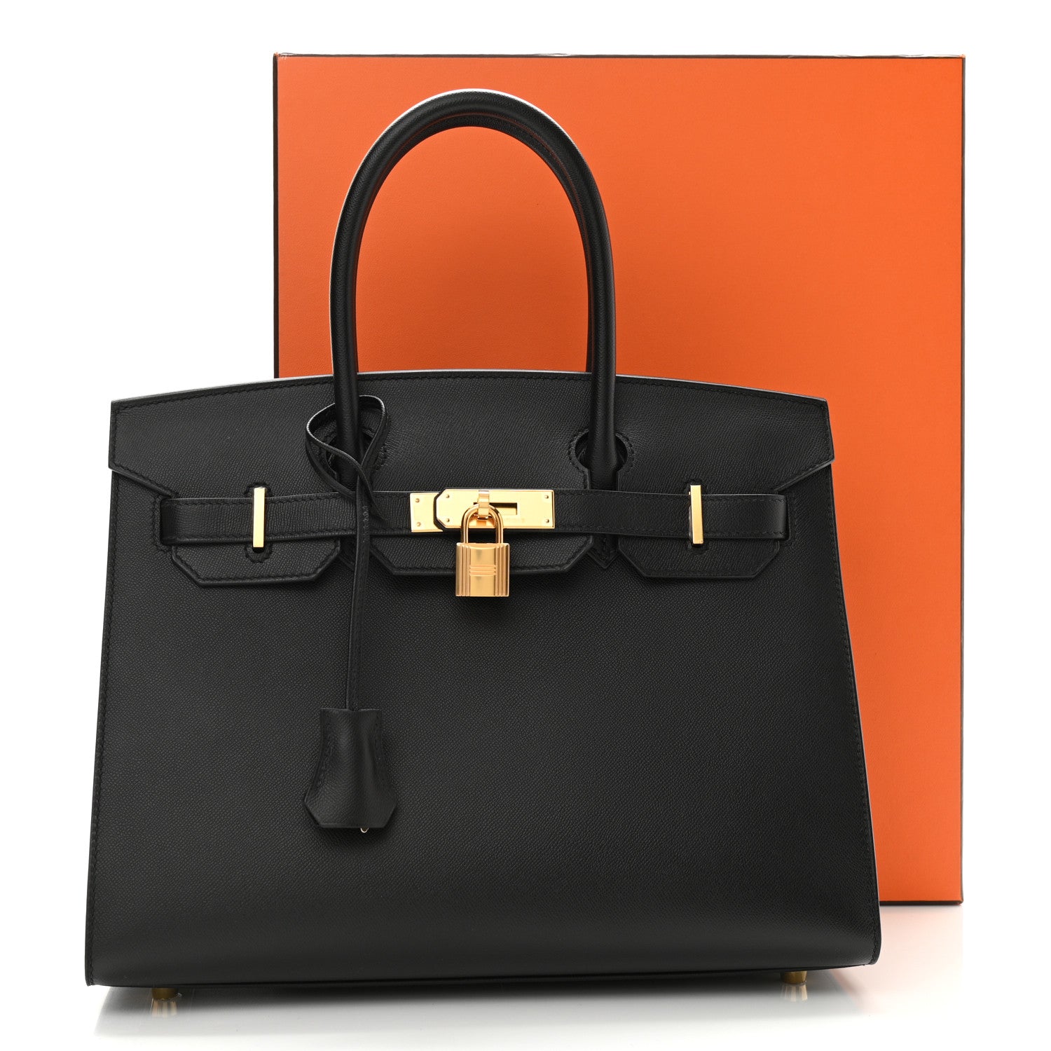 Hermes Madame Calfskin Birkin Sellier 30 Black 12 of 12