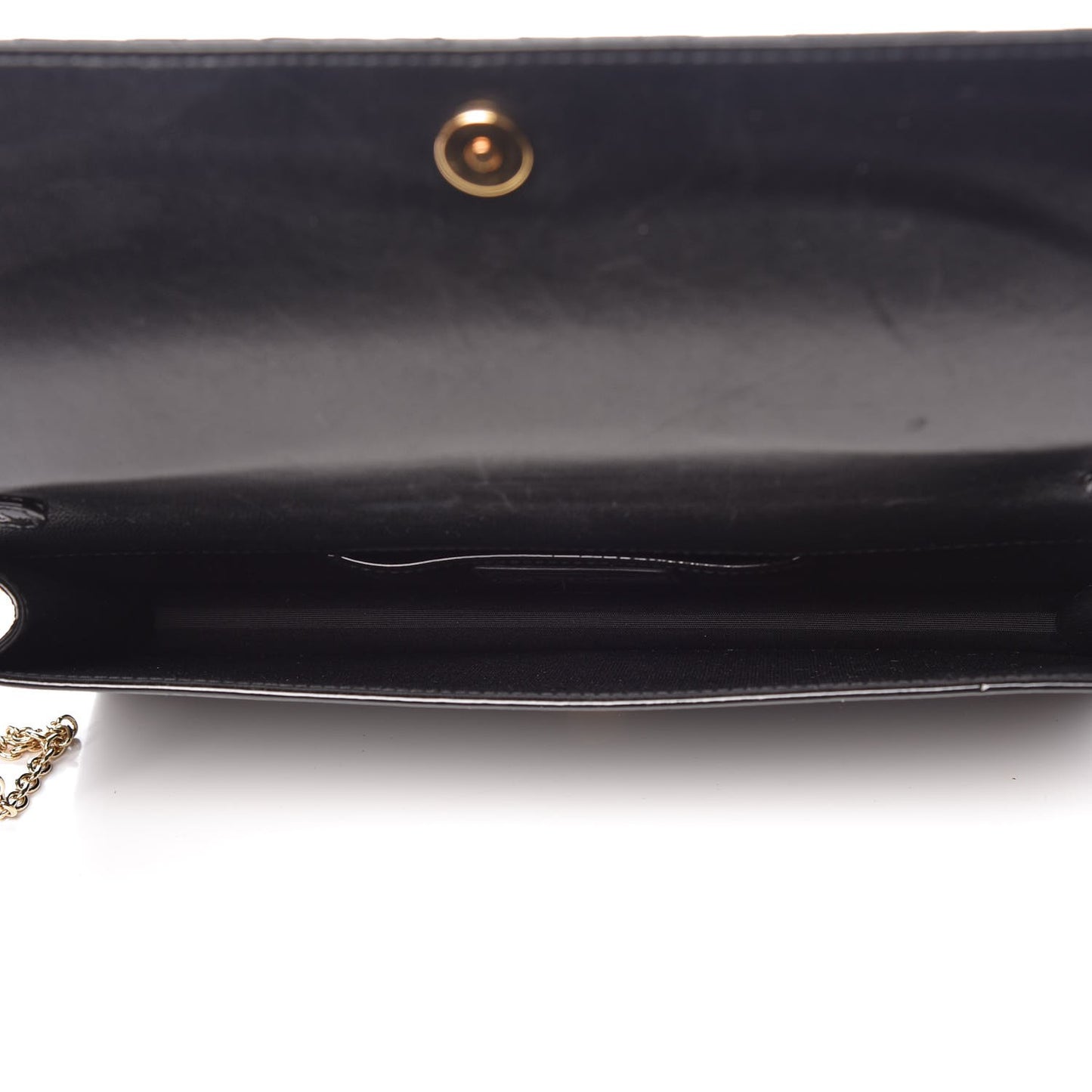 Patent Cannage Lady Dior Convertible Clutch Black