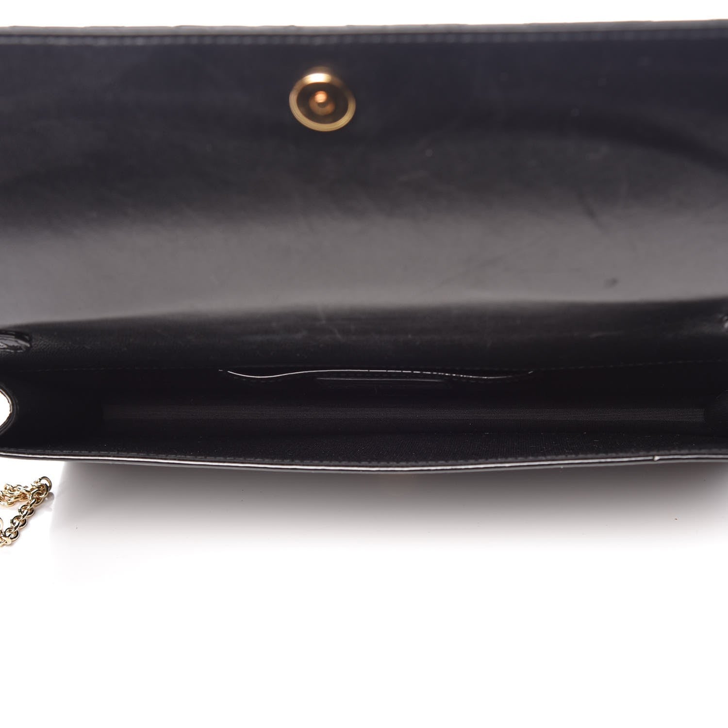Christian Dior Patent Cannage Lady Dior Convertible Clutch Black 5 of 8
