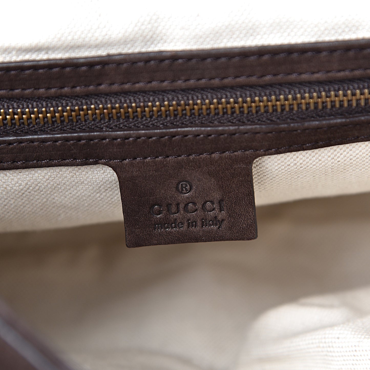 Nubuck Ribot Horse Heads Flap Bag Brown