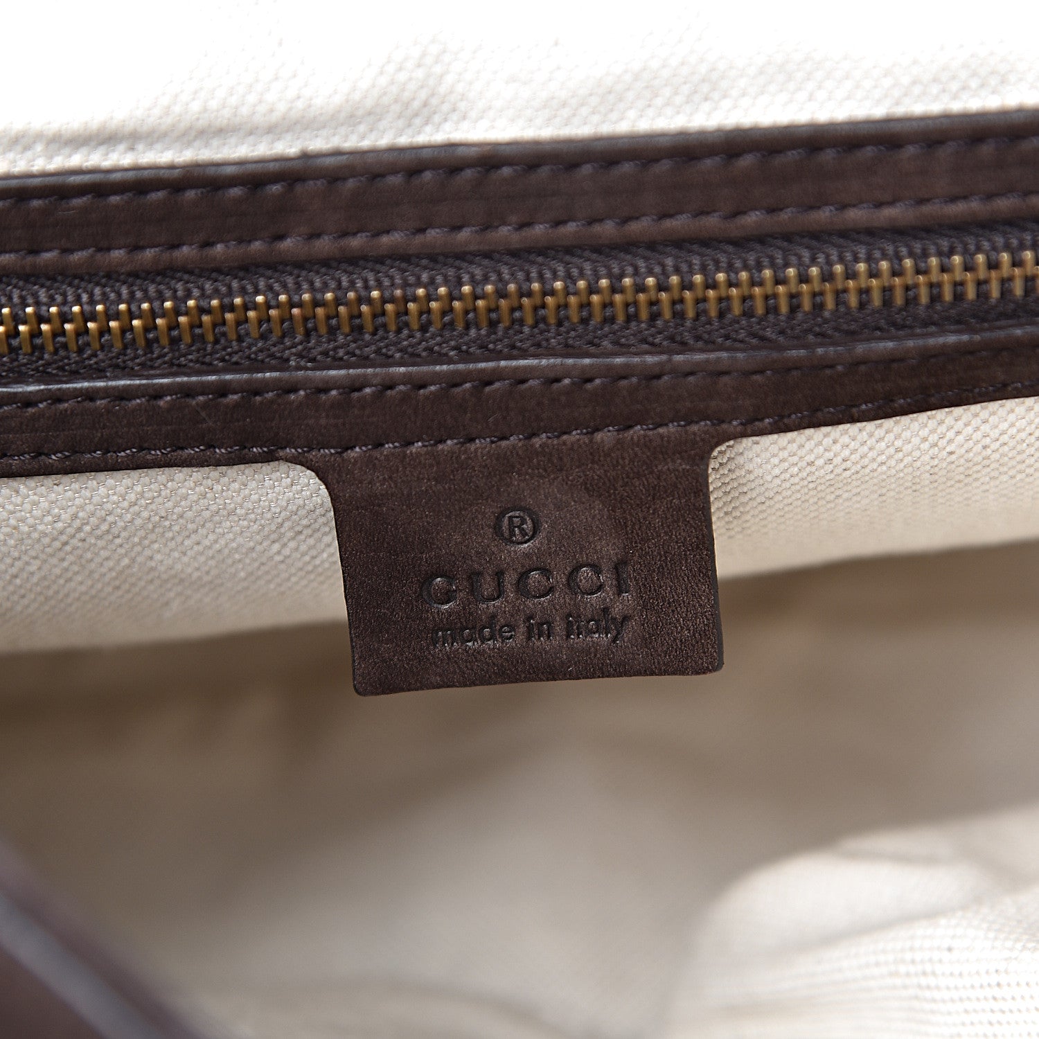 Gucci Nubuck Ribot Horse Heads Flap Bag Brown 6 of 15