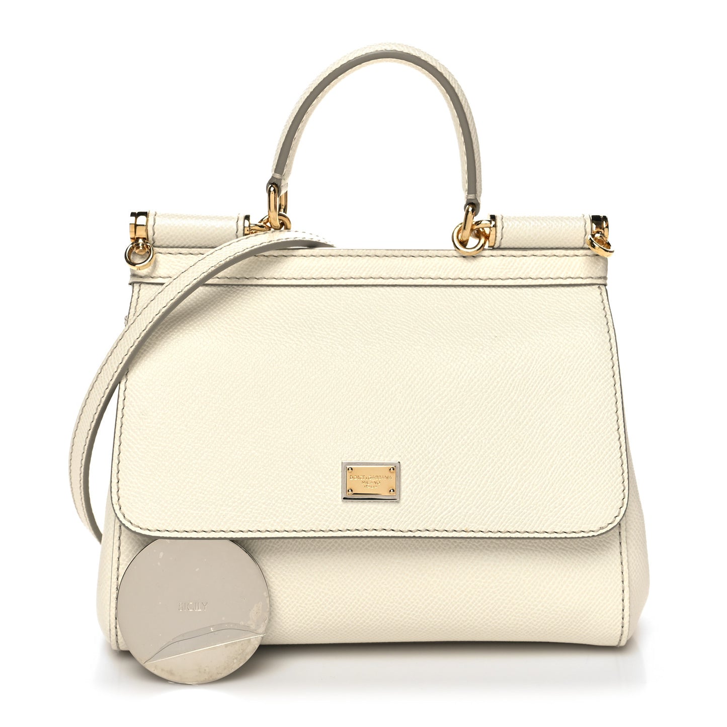 Dauphine Small Miss Sicily Satchel White