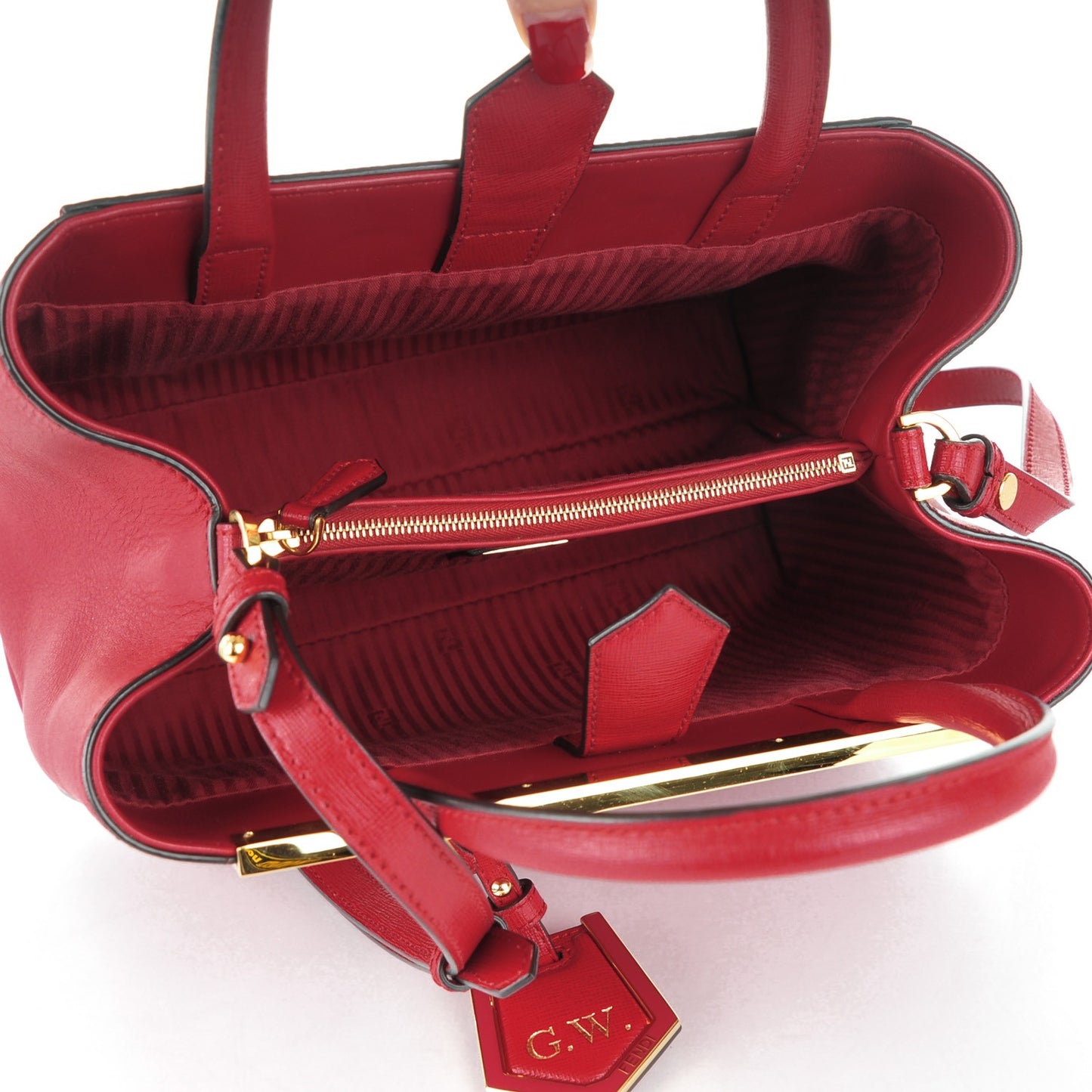Vitello Elite Flamingo Petite 2Jours Tote Mattone