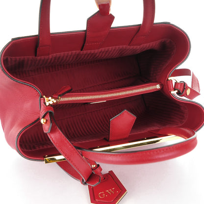 Fendi Vitello Elite Flamingo Petite 2Jours Tote Mattone 5 of 7