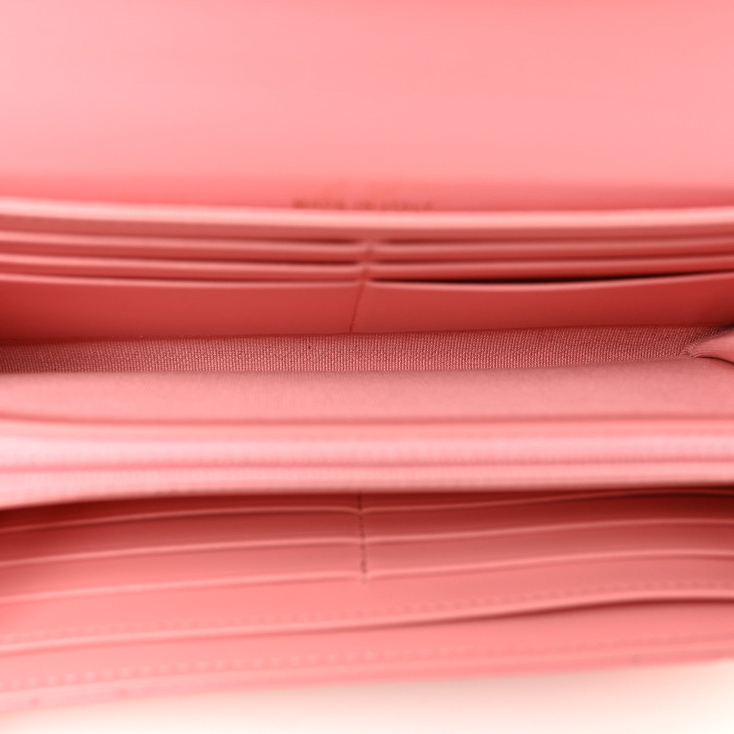 Chanel Lambskin Quilted Chanel 19 Flap Wallet Coral Pink 5 of 13
