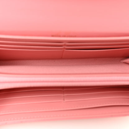 Chanel Lambskin Quilted Chanel 19 Flap Wallet Coral Pink 5 of 13