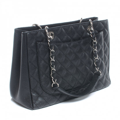 Chanel Caviar Quilted Grand Shopping Tote GST Black 3 of 7