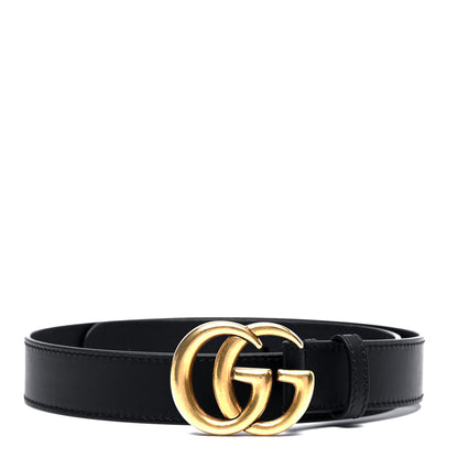 Gucci Calfskin Double G 30mm Belt 75 30 Black 1 of 7