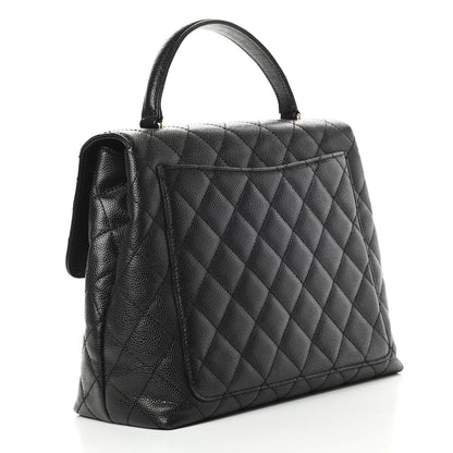 Chanel Caviar Quilted Jumbo Kelly Flap Black 3 of 11