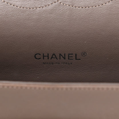 Chanel Patent Calfskin Quilted Maxi Double Flap Grey 6 of 10