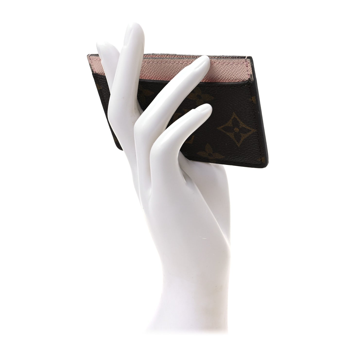 Monogram Card Holder Rose Nacre