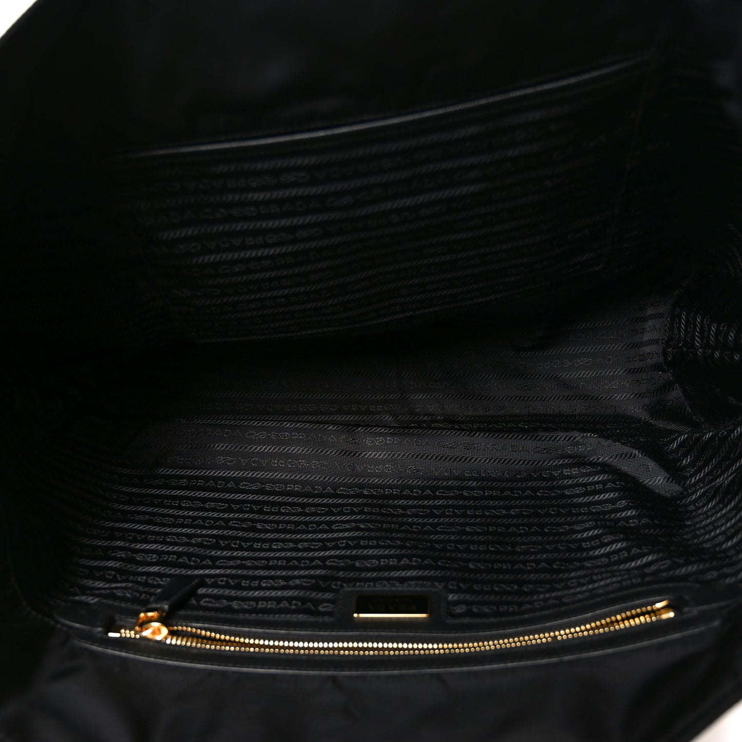 Re-Nylon Saffiano Triangle Re-Edition 1978 Medium Tote Black