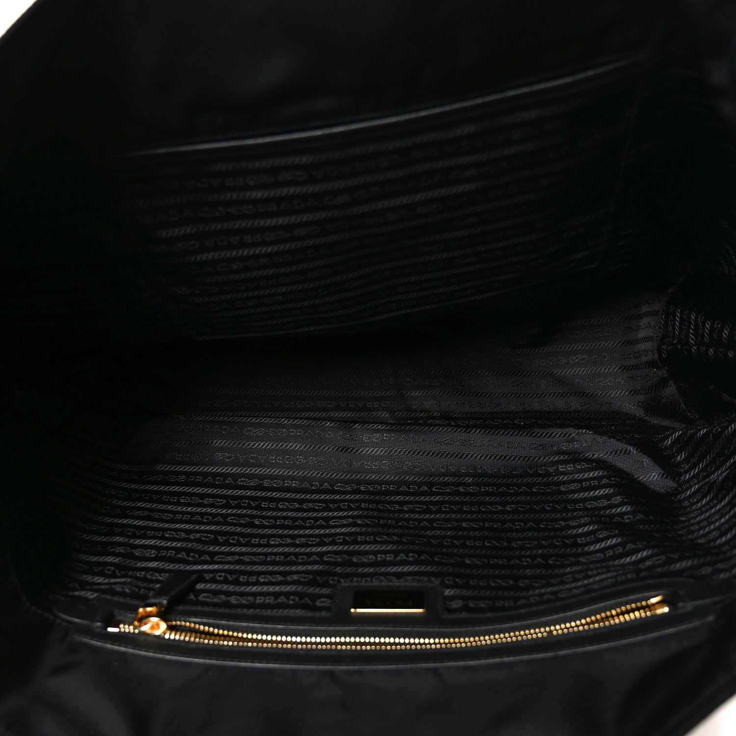 Prada Re-Nylon Saffiano Triangle Re-Edition 1978 Medium Tote Black 5 of 9