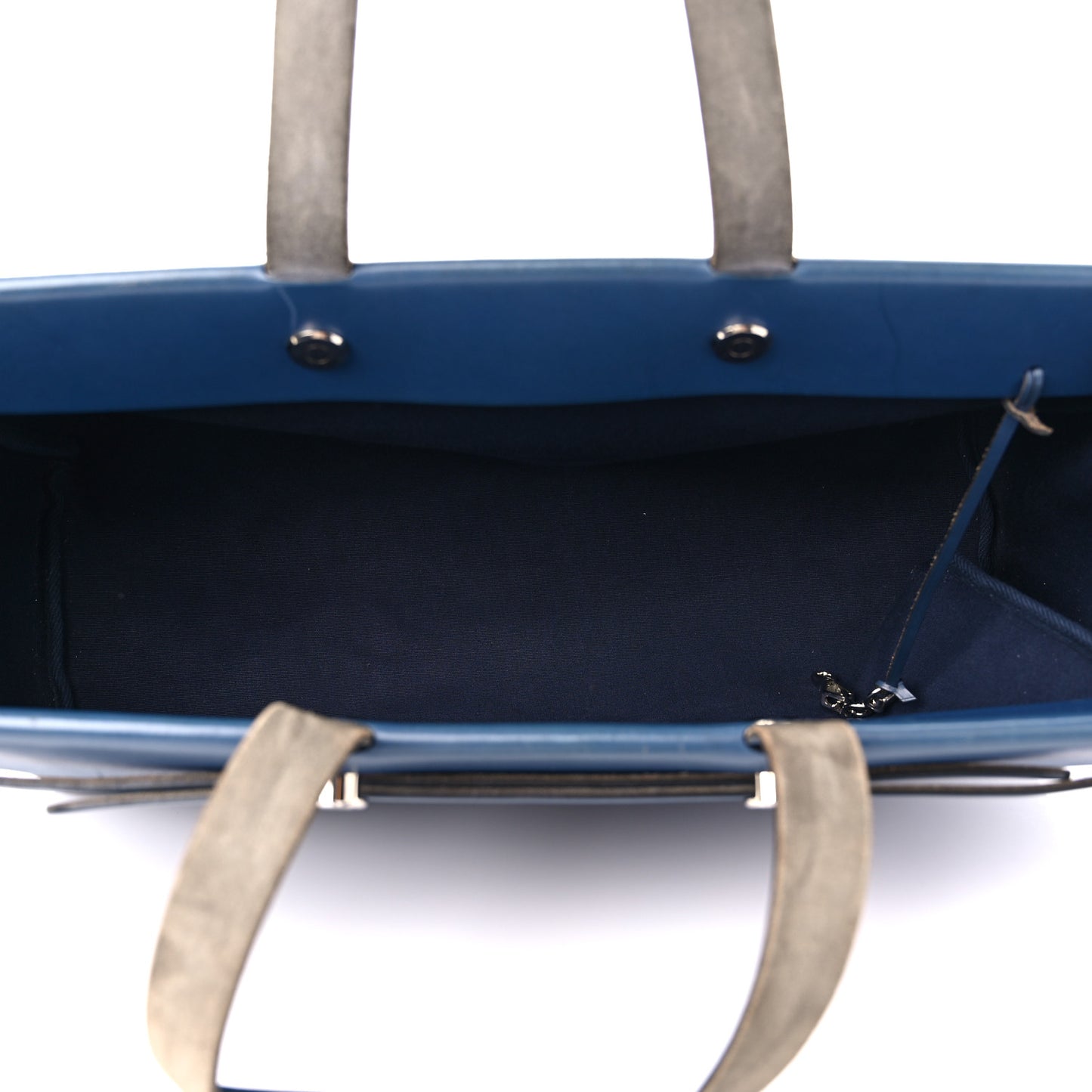 Toile Vache Hunter Herbag Cabas MM Bleu Marine