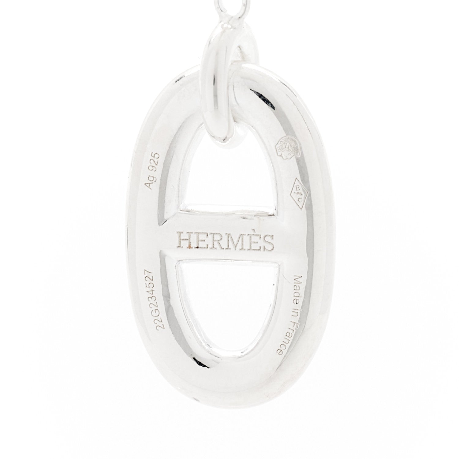 Hermes Sterling Silver Farandole Drop Earrings 4 of 4