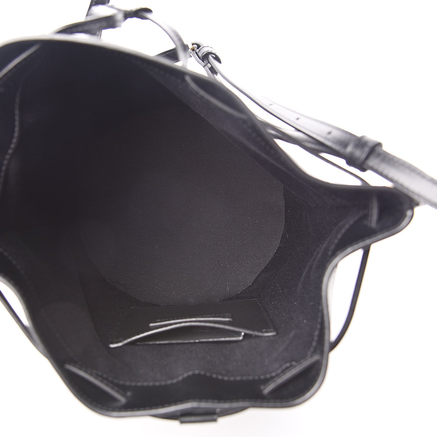 Smooth Calfskin Medium Talitha Bucket Bag Black