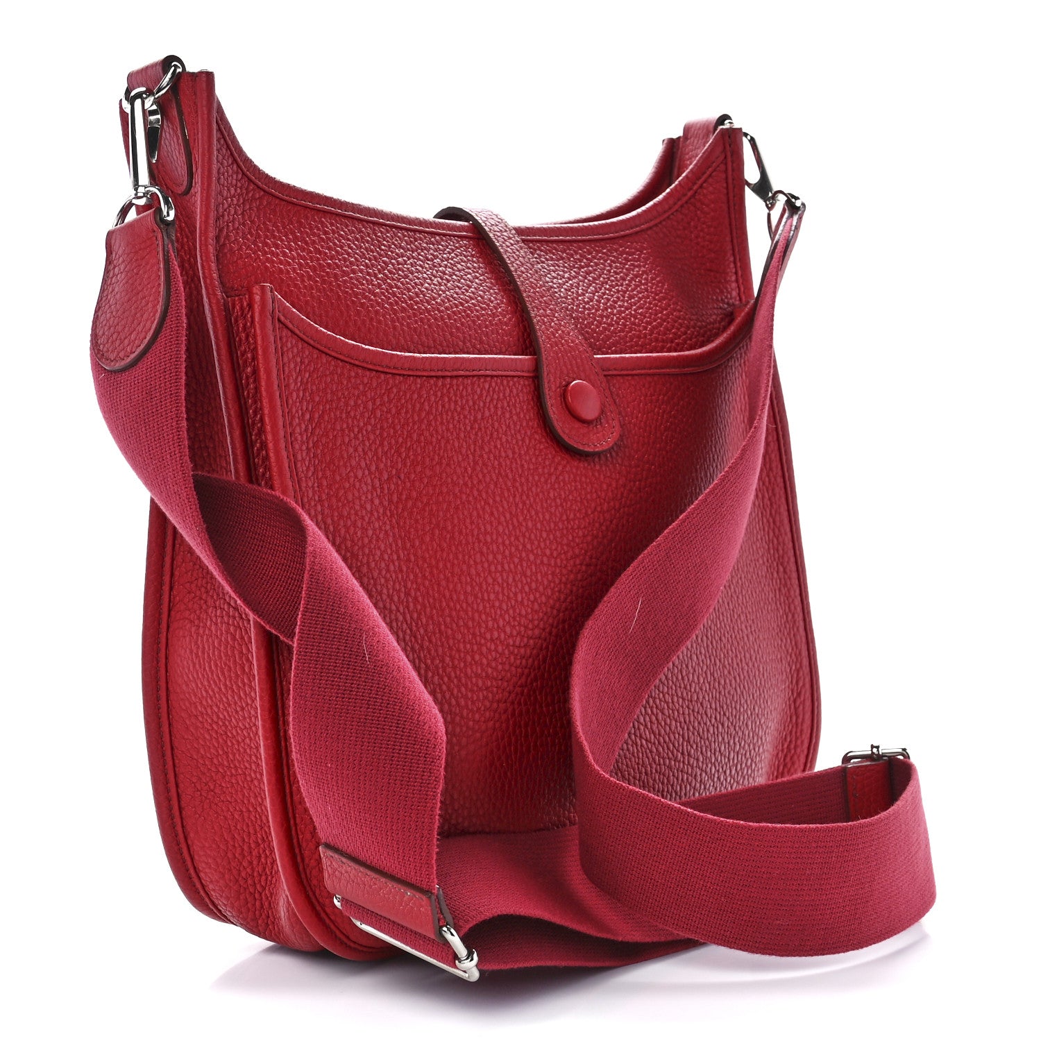 Hermes Taurillon Clemence Evelyne III PM Rouge Vif 2 of 10