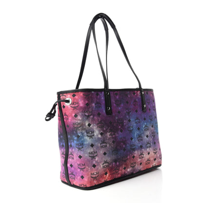 MCM Metallic Galaxy Visetos Medium Project Reversible Shopper Tote Black Multicolor 10 of 15
