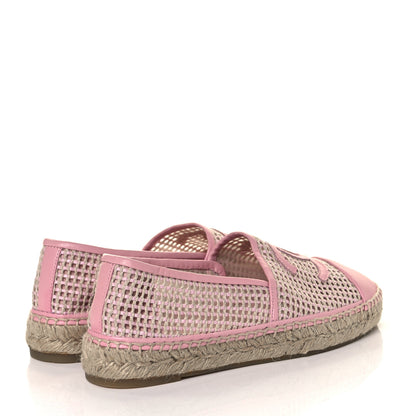 Chanel Mesh Lambskin CC Espadrilles 39 Light Pink Beige 4 of 7