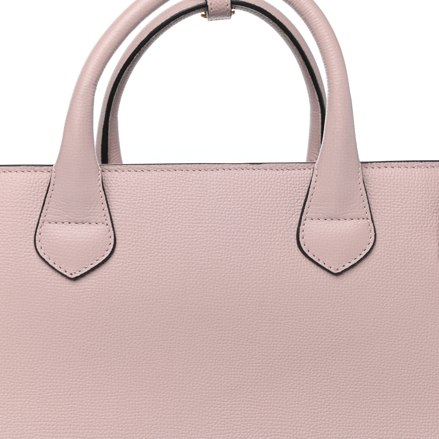 Grainy Calfskin House Check Medium Banner Tote Pale Orchid