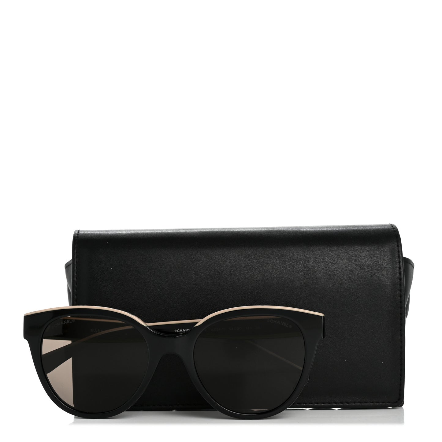 Acetate CC Butterfly Sunglasses 5414 Black Beige