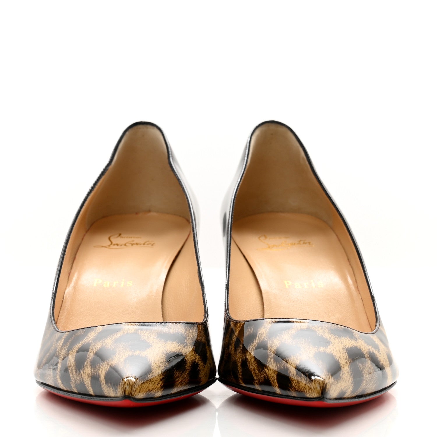 Christian Louboutin Patent Degrade Leopard Pigalle Follies 70 Pumps 40 Leopard Burgundy 2 of 7