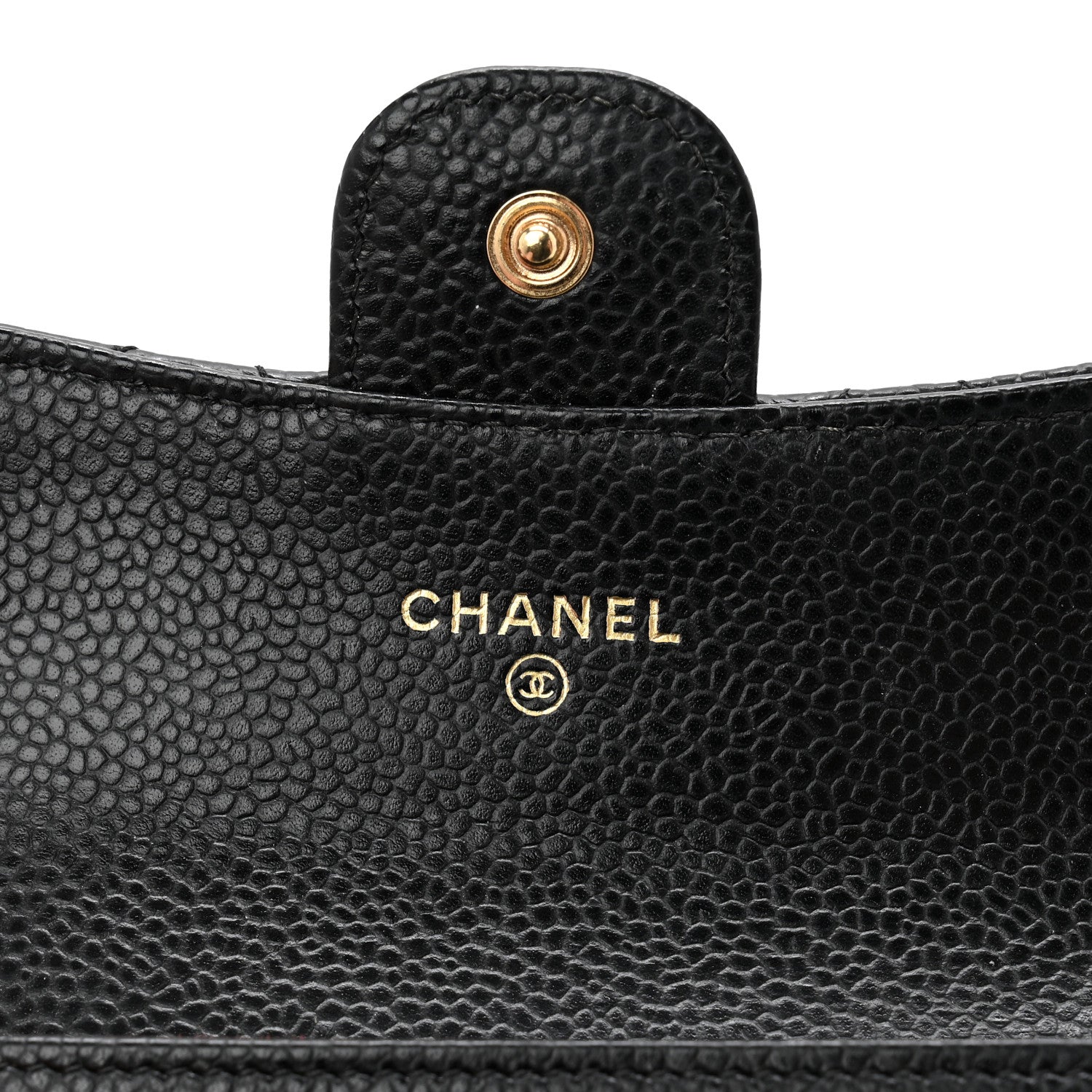 Chanel Caviar Quilted Flap Card Holder Wallet Black 6 of 12