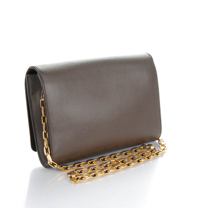 Louis Vuitton Calfskin Chain Louise GM Granit 3 of 7