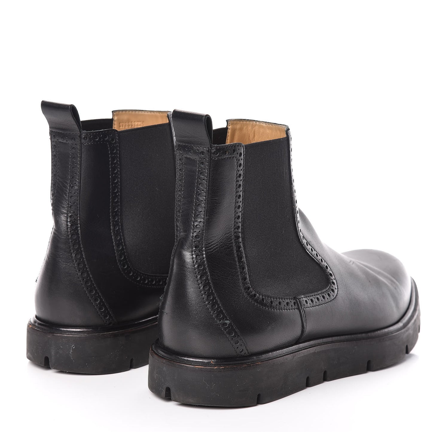 Calfskin Mens Ankle Boots 43 Black