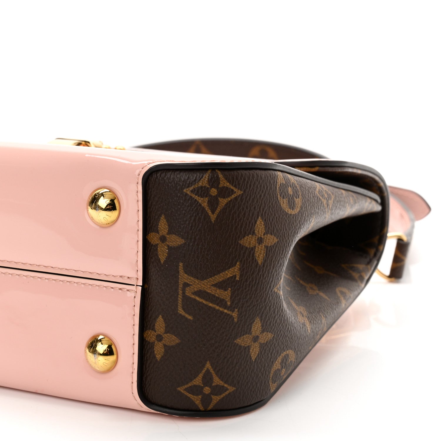 Louis Vuitton Patent Calfskin Monogram Cherrywood PM Rose Ballerine 9 of 10