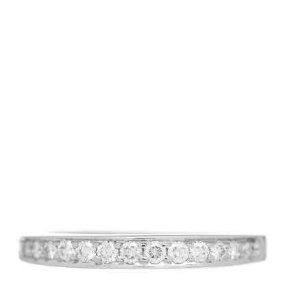 Tiffany Platinum Diamond .22ctw Half Circle Wedding Band Ring 48 4.5 1 of 5