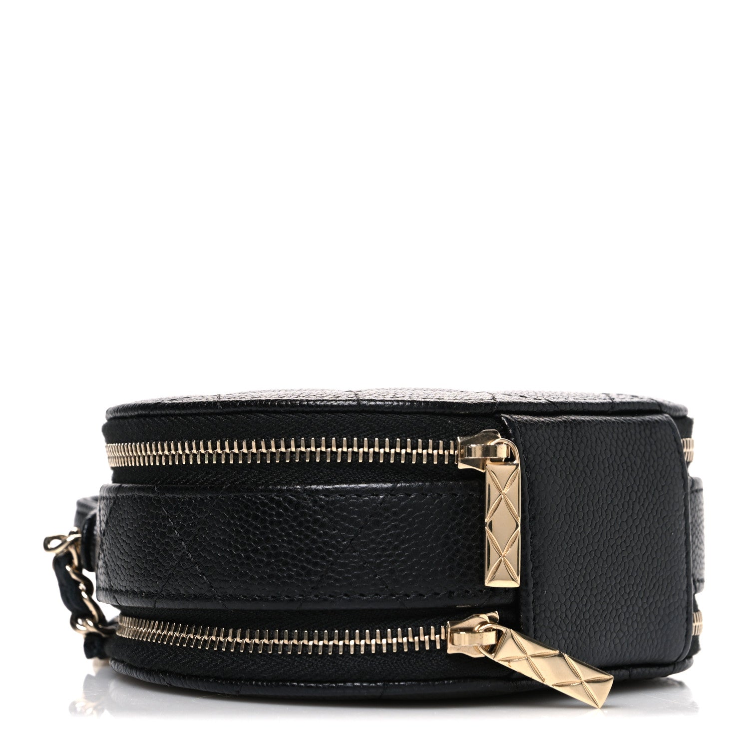 Chanel Caviar Quilted Round Handle With Care Vanity With Chain Black 4 of 10