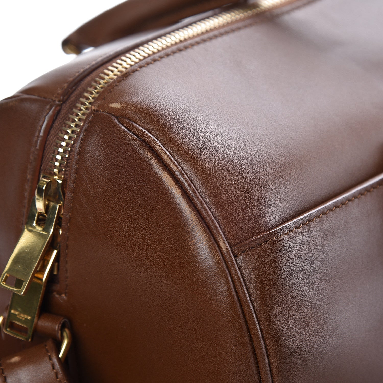 Saint Laurent Calfskin Classic Duffle 6 Havane 16 of 20