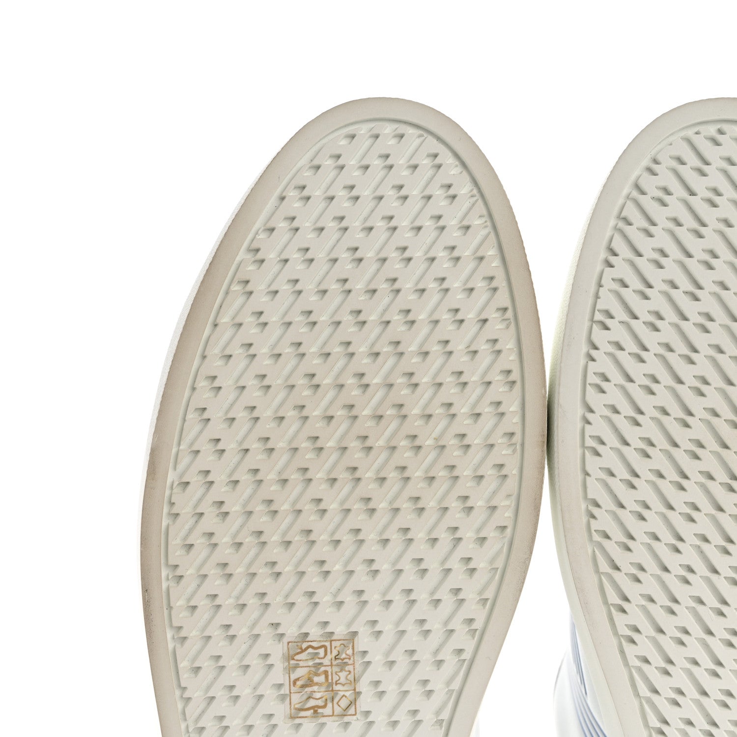 Hermes Calfskin Mens Advantage Sneakers 44 White Blue 9 of 9