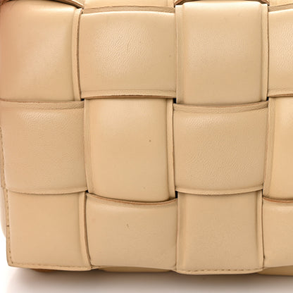 Bottega Veneta Lambskin Maxi Intreccio Padded Chain Cassette Crossbody Bag Porridge 13 of 21